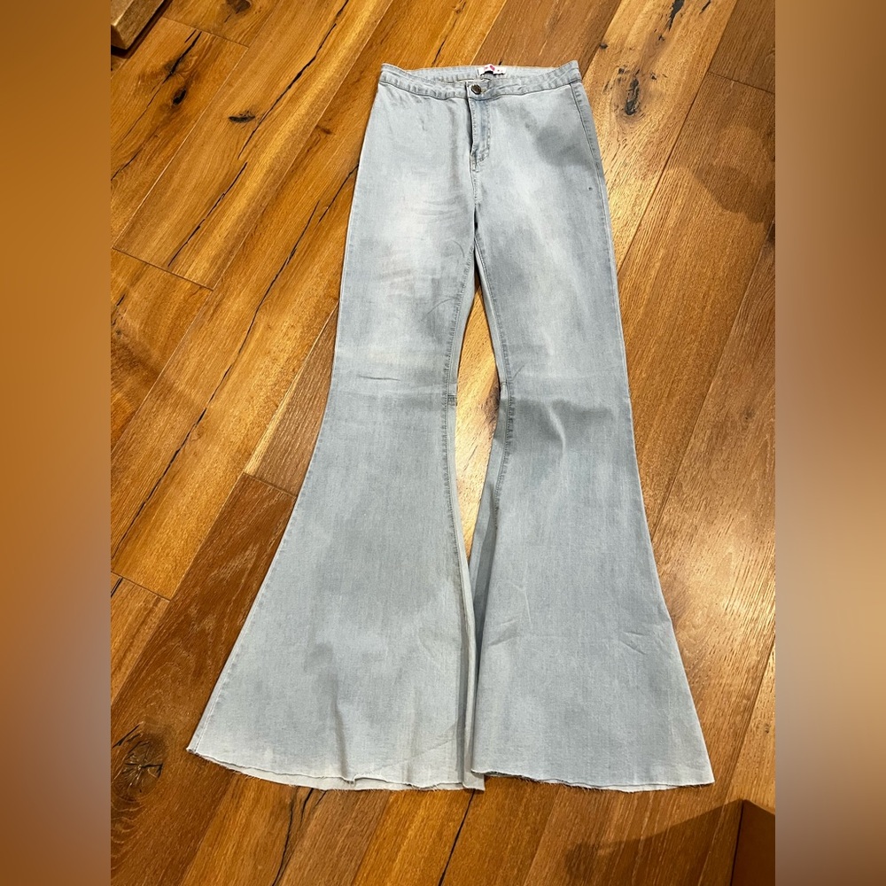 Buddylove Light Gray Flared Women's Jeans